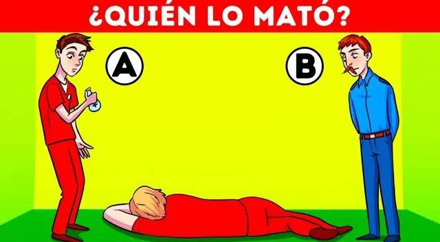 ¿Quién mató al hombre? Solo los verdaderos MAESTROS de los acertijos visuales adivinan