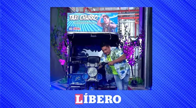 El popular 'cara de pez' no dudó en asistir al evento con su 'Taxi churro'. El popular 'cara de pez' no dudó en asistir al evento con su 'Taxi churro'.