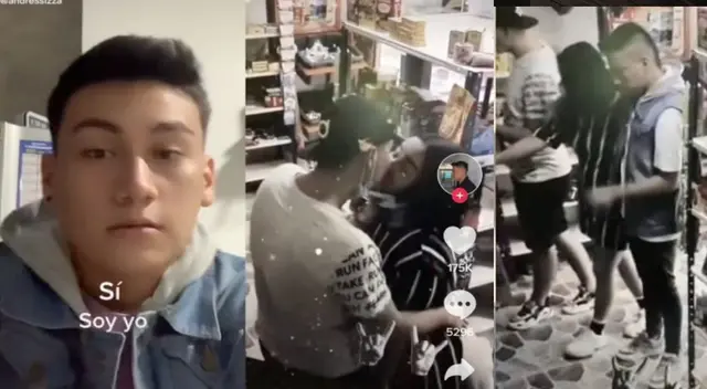 El joven tiktoker descubrió a su novia besandose con otro.