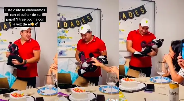 TikTok viral: le regalan oso hecho con la chompa de su papá y se emociona hasta las lágrimas al 'oír su voz' nuevamente TikTok viral: le regalan oso hecho con la chompa de su papá y se emociona hasta las lágrimas al 'oír su voz' nuevamente