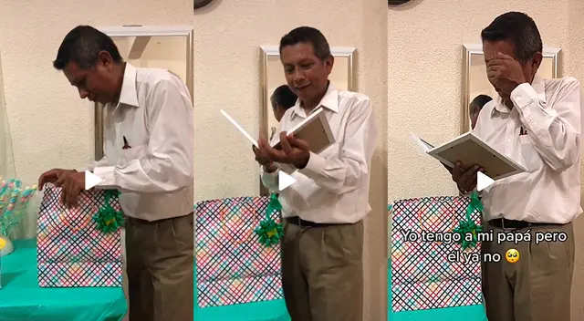 TikTok: Hija conmueve a su padre al regalarle la foto de su abuelo fallecido