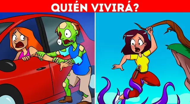 ¿Quién vivirá? Si tienes una gran HABILIDAD mental superarás el acertijo visual en segundos ¿Quién vivirá? Si tienes una gran HABILIDAD mental superarás el acertijo visual en segundos