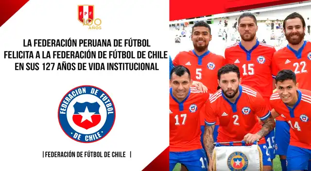 El afectuoso saludo de la FPF para su similar de Chile El afectuoso saludo de la FPF para su similar de Chile