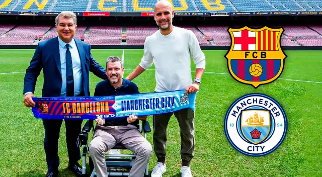 Barcelona y Manchester City jugarán amistoso en el Camp Nou