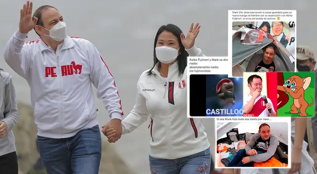 Usuarios de Twitter se pronunciaron de distintas formas sobre el fin del matrimonio entre Keiko Fujimori y Mark Vito. Usuarios de Twitter se pronunciaron de distintas formas sobre el fin del matrimonio entre Keiko Fujimori y Mark Vito.