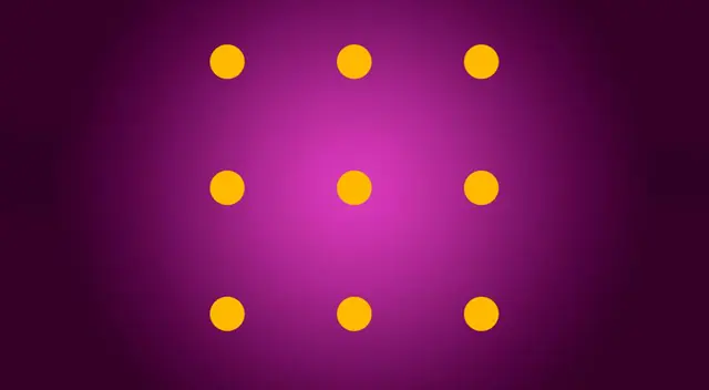 Reto visual: ¿Cómo unirías cada punto sin cruzar líneas? Reto visual: ¿Cómo unirías cada punto sin cruzar líneas?