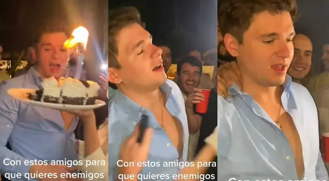 TikTok: Amigos le hacen creer que será papá y su peculiar reacción es viral en redes