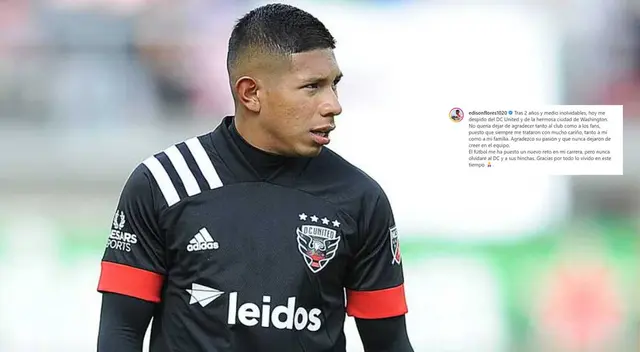 Edison Flores se despidió de DC United con emotiva carta. Edison Flores se despidió de DC United con emotiva carta.