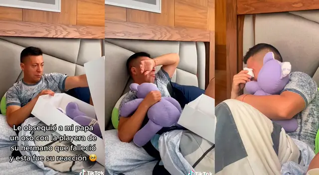 TikTok viral: le regalan un peluche hecho de la ropa de su hermano fallecido y tiene conmovedora reacción TikTok viral: le regalan un peluche hecho de la ropa de su hermano fallecido y tiene conmovedora reacción