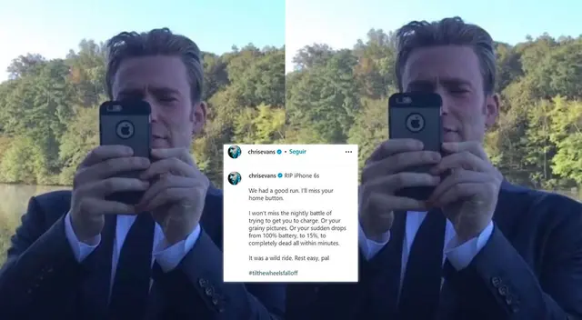 Chris Evans dice adiós a su iphone 6s luego de 7 años y dedica palabras en redes