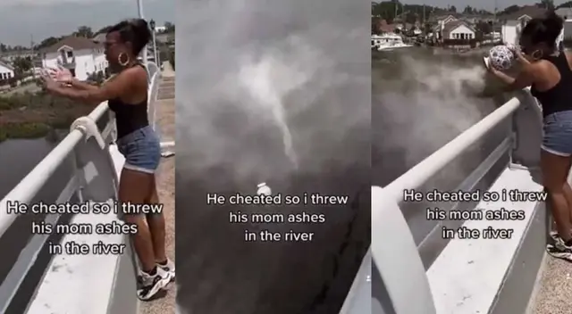 Intensa venganza: Se entera que su pareja le fue infiel y tira las cenizas de su suegra al río Intensa venganza: Se entera que su pareja le fue infiel y tira las cenizas de su suegra al río