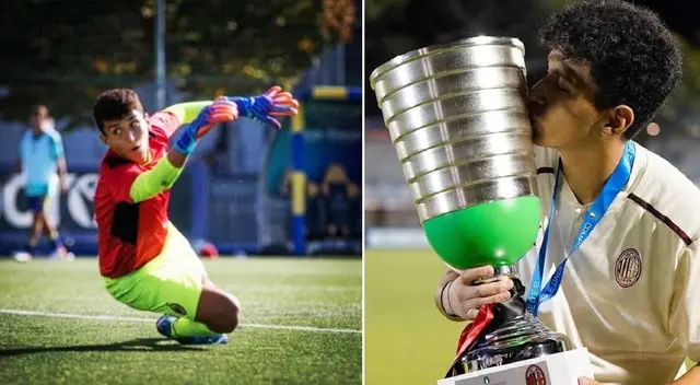 Paolo Doneda ganó la Copa de la Seria A Sub-15 con Milan.