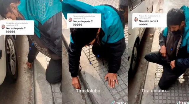 TikToker sorprende a ladrón intentando robar una parte de su auto: TikToker sorprende a ladrón intentando robar una parte de su auto: