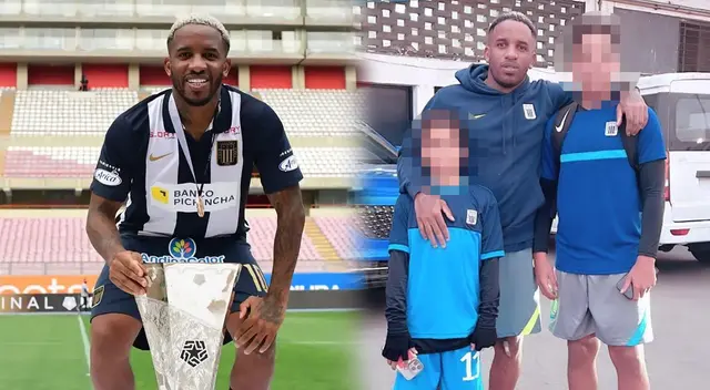 Jefferson Farfán acompañó a sus menores hijos en Matute