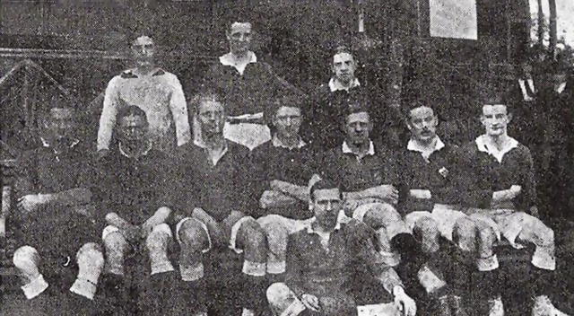  Equipo de fútbol del club 'Lima Cricket FBC' de 1913. Foto: Lima Cricket FBC    