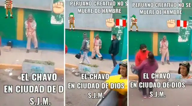 Un hombre se llevó algunas monedas y elogios por su interpretación del Chavo del 8. Un hombre se llevó algunas monedas y elogios por su interpretación del Chavo del 8.