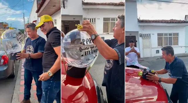 Un padre de familia recibió un tierno regalo, pero no logró conservarlo Un padre de familia recibió un tierno regalo, pero no logró conservarlo