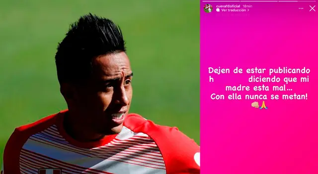 Christian Cueva advirtió a los que hablan de su madre sin fundamentos Christian Cueva advirtió a los que hablan de su madre sin fundamentos