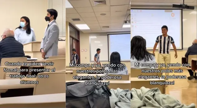 Profesor piden que expongan con ropa formal y van con camiseta de Alianza Lima - VIDEO Profesor piden que expongan con ropa formal y van con camiseta de Alianza Lima - VIDEO