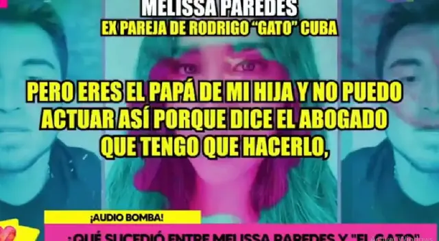 Nuevos audios en los que Melissa Paredes le reclama al Nuevos audios en los que Melissa Paredes le reclama al