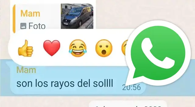 WhatsApp y los nuevos emojis que agregó para reaccionar a los mensajes WhatsApp y los nuevos emojis que agregó para reaccionar a los mensajes