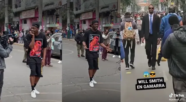 'El príncipe del rap' en Gamarra: doble de Will Smith es la sensación en emporio comercial