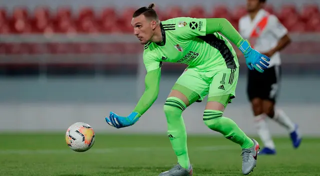 Franco Armani a poco de entrar a la historia de River Plate