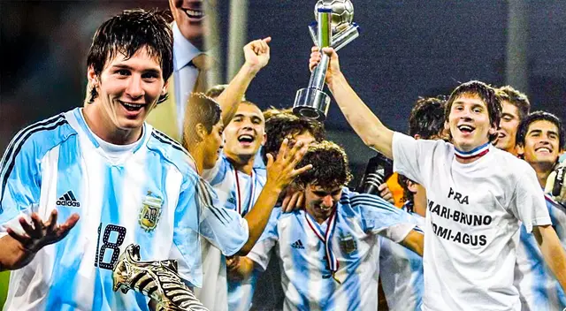 Lionel Messi campeón sub-20 con Argentina en 2005 Lionel Messi campeón sub-20 con Argentina en 2005