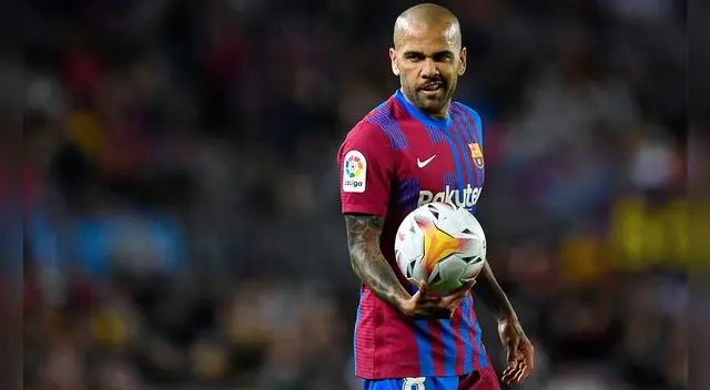 Dani Alves hizo 22 goles con el Barcelona. Foto: AFP