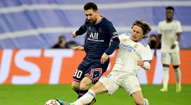 Modric frente a Lionel Messi en la Champions League 2022 Modric frente a Lionel Messi en la Champions League 2022