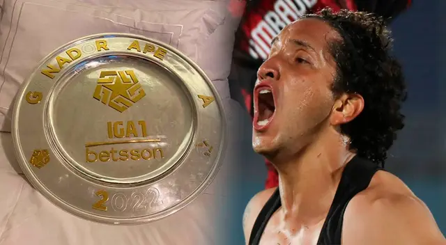 Así quedó el trofeo del Apertura tras la celebración de Melgar Así quedó el trofeo del Apertura tras la celebración de Melgar