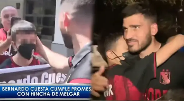 Bernardo Cuesta cumplió promesa a un hincha de Melgar Bernardo Cuesta cumplió promesa a un hincha de Melgar