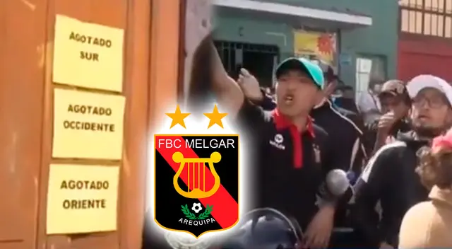 Hinchas de Melgar molestos por ver entradas agotadas Hinchas de Melgar molestos por ver entradas agotadas