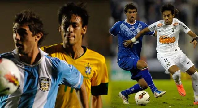 Gino Peruzzi enfrentó a Neymar en varias ocasiones con Vélez y la Selección Argentina Gino Peruzzi enfrentó a Neymar en varias ocasiones con Vélez y la Selección Argentina