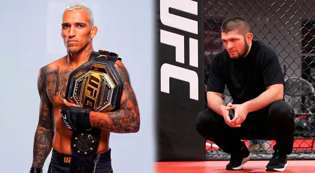 Charles Oliveira no tolera las palabras de Khabib Nurmagomedov