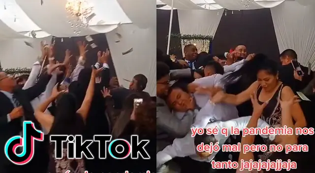 ¡Ostentosa boda! Novio reemplaza el champagne en su fiesta y se desató el caos ¡Ostentosa boda! Novio reemplaza el champagne en su fiesta y se desató el caos