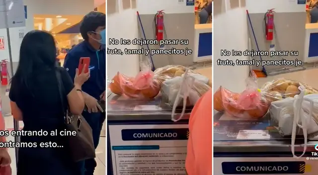 El trabajador del cine estuvo atento y decomisó algunos alimentos que no estaban permitidos. El trabajador del cine estuvo atento y decomisó algunos alimentos que no estaban permitidos.