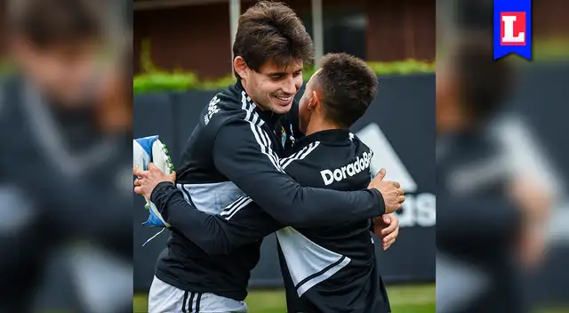 Diego se reencontró con el futbolista Omar Merlo, quien es su amigo y fue su compañero en el River Plate del 2008-2009.