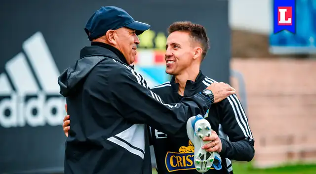 De la mano de Mosquera. Diego conoció al 'profe' que lo dirigirá en su paso por el club 'cervecero'. Ambos se mostraron contentos en lo que fue el primer entrenamiento con el nuevo equipo.
