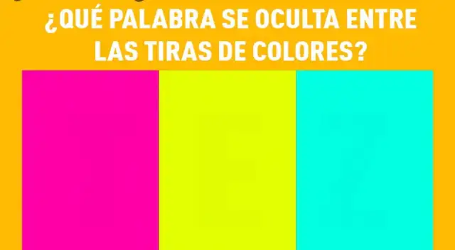 Ilusión óptica encuentra la palabra oculta