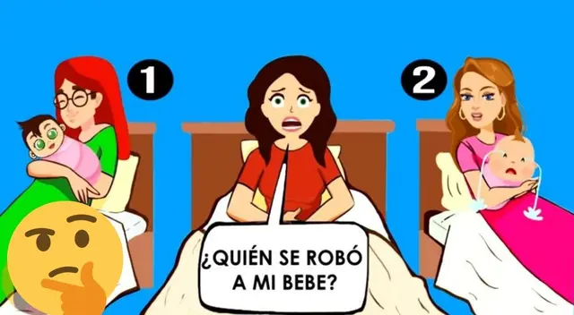 ¿Quién se robó al bebé? Solo los EXPERTOS superaron este acertijo visual ¿Quién se robó al bebé? Solo los EXPERTOS superaron este acertijo visual