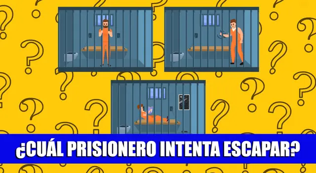 ¿Quién planea una fuga? Pon a prueba tu inteligencia con este acertijo visual ¿Quién planea una fuga? Pon a prueba tu inteligencia con este acertijo visual
