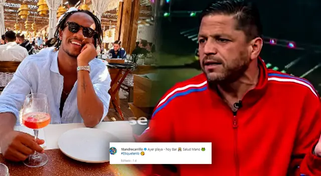 André Carrillo utilizó sus redes sociales y dejó un contundente mensaje André Carrillo utilizó sus redes sociales y dejó un contundente mensaje