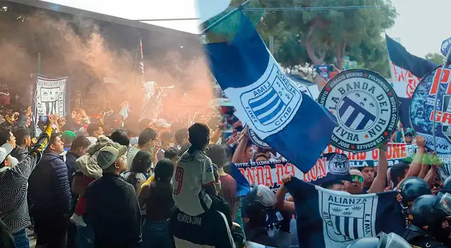 Hinchas de Alianza Lima hicieron tremendo banderazo Hinchas de Alianza Lima hicieron tremendo banderazo