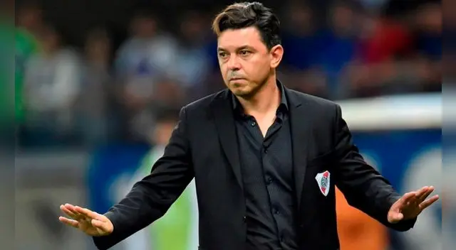 Marcelo Gallardo arremetió contra el árbitro tras derrota de River Plate Foto: AFP