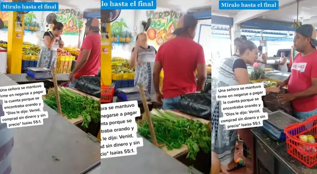 ¿Fanatismo o necesidad? Mujer repetía que le entregarán los productos gratis. ¿Fanatismo o necesidad? Mujer repetía que le entregarán los productos gratis.