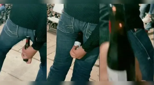 Tiktok: joven sorprende con extraño método para abrir una cerveza y usuarios quedan en shock