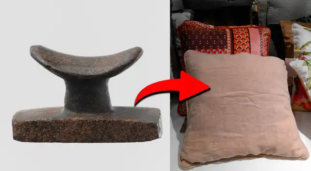 ¿De qué estaban hechas las almohadas inicialmente?