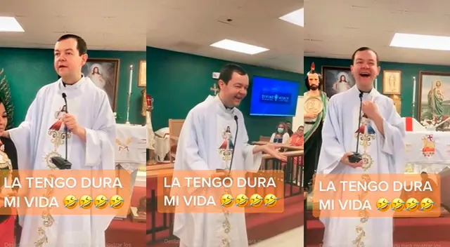 ¡No sabía! Sacerdote y asistentes estallan de risa ante singular momento en misa.