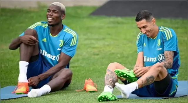 Ángel Di María tuvo su primer entrenamiento con Juventus
